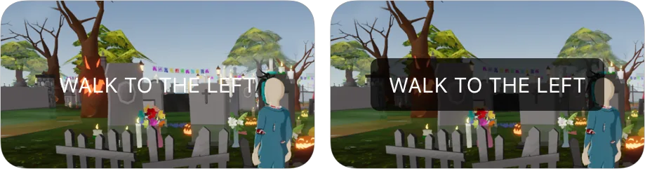 Text over images
